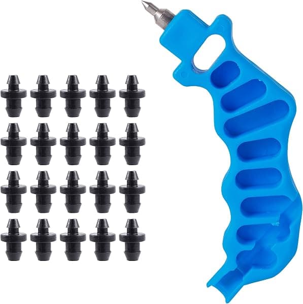 Drip line hole punch